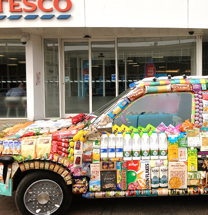 Mobile product placement for Tesco