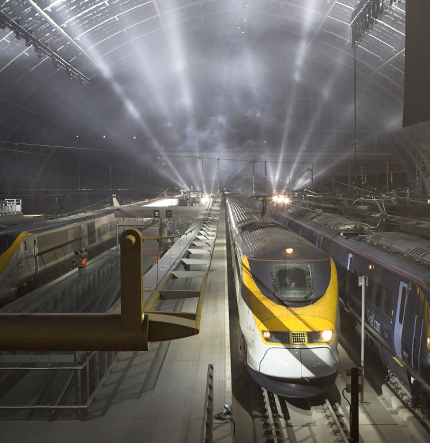 The first trains arrive at St. Pancras International